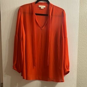 Michael Kors Vibrant Orange Blouse Size 1X